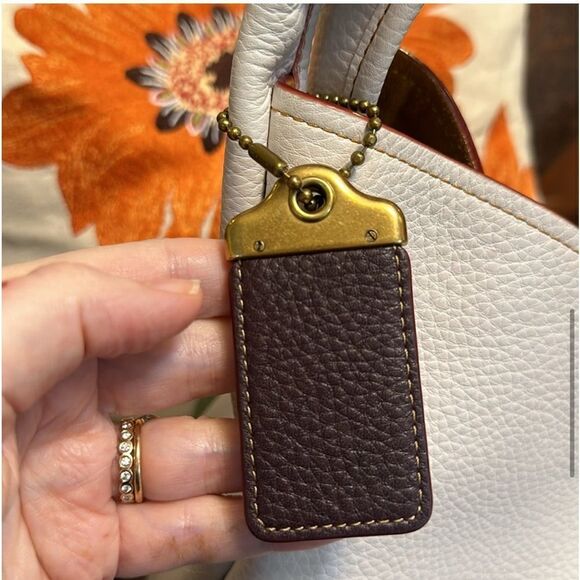 COACH 1941 BANDIT HOBO 39 LEATHER 86760 HANGTAG & BAG INSERT CHALK BRASS OXBLOOD - Picture 8 of 17